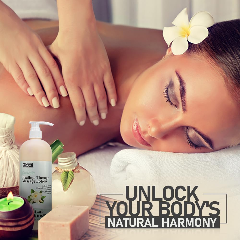 PRO NAIL Healing Therapy Massage Lotion - Nourishes &amp; Moisturizes Skin, Perfect for Pedicure, Manicure &amp; Body Care