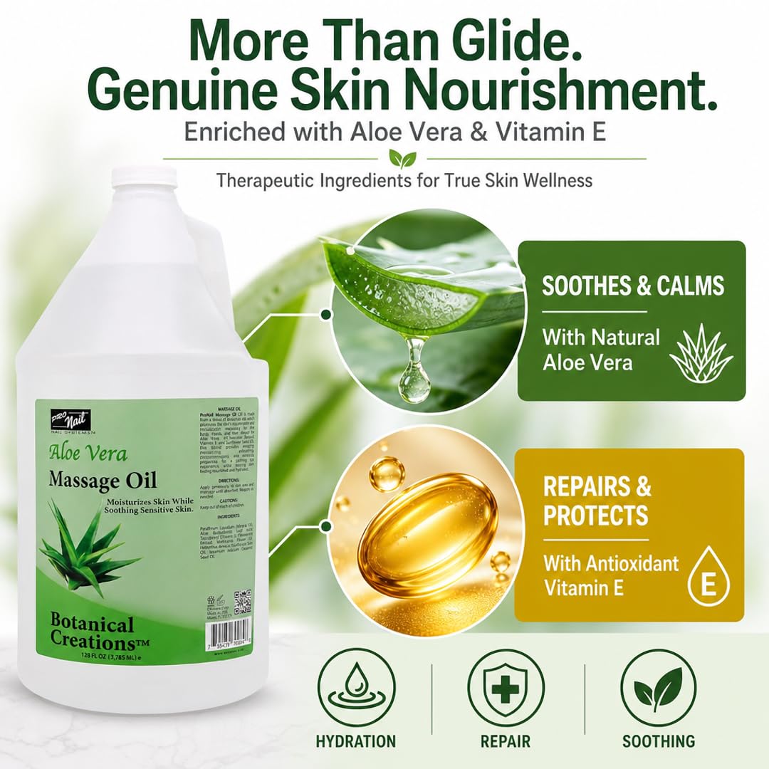 PRO NAIL - Aloe Vera Massage Oil -  128 Oz