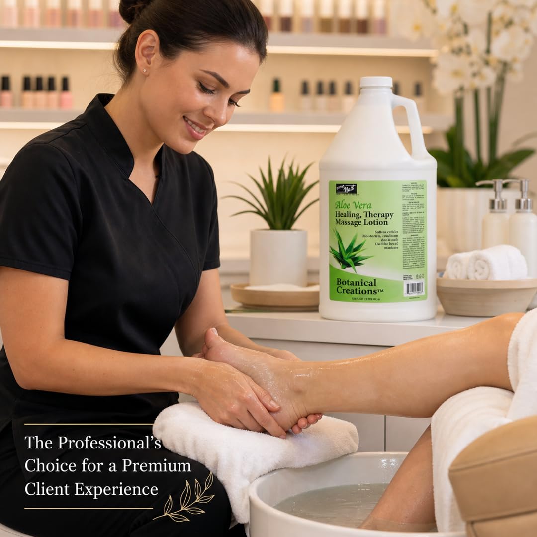 PRO NAIL Healing Therapy Massage Lotion - Nourishes &amp; Moisturizes Skin, Perfect for Pedicure, Manicure &amp; Body Care