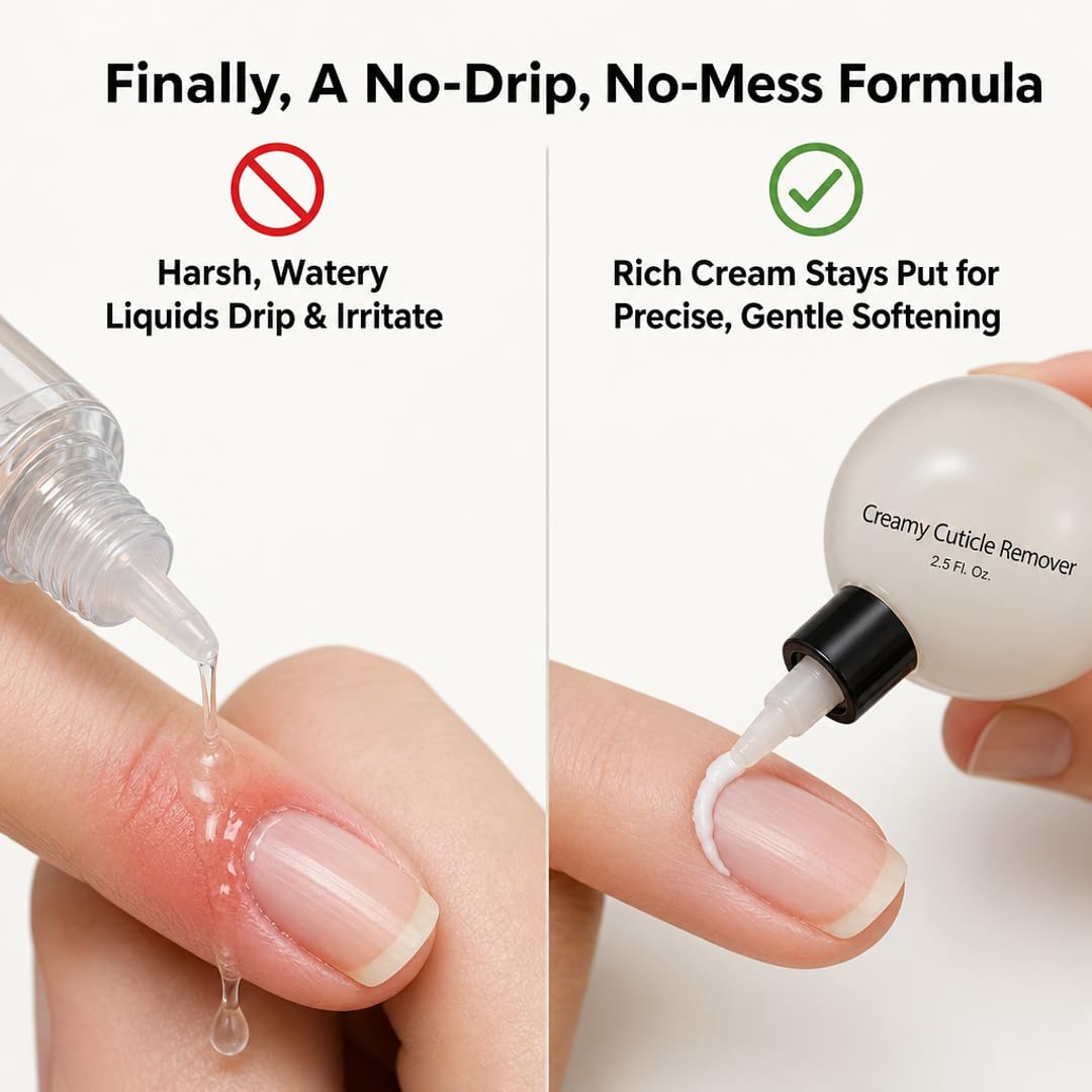 PRO NAIL Cuticle Remover Cream - Softens &amp; Moisturizes Cuticles for Easy Removal