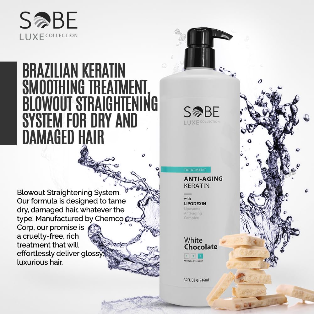 SOBE LUXE Brazilian Keratin Blowout System - 32 OZ