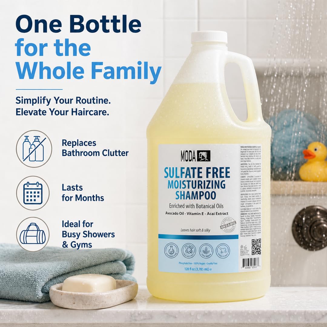 MODA Sulfate-Free Moisturizing Shampoo