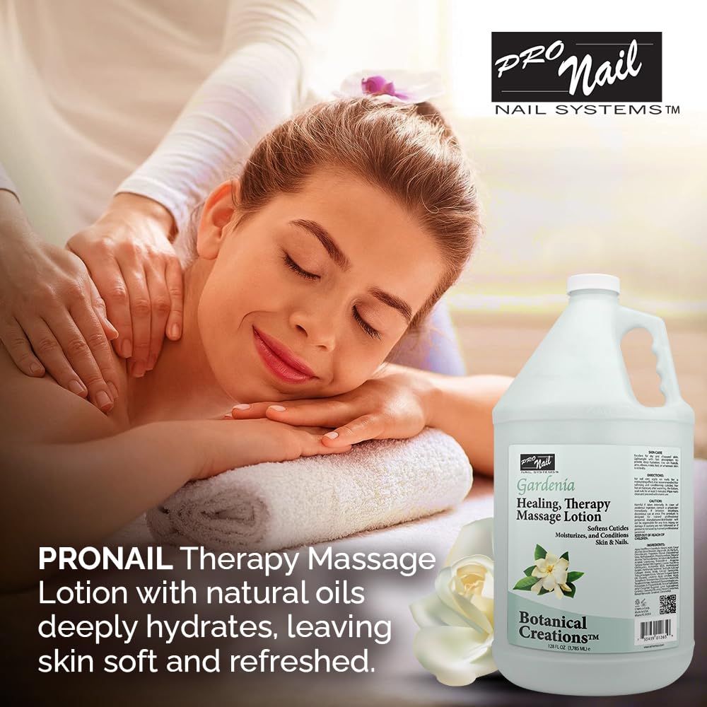 PRO NAIL Healing Therapy Massage Lotion - Nourishes &amp; Moisturizes Skin, Perfect for Pedicure, Manicure &amp; Body Care