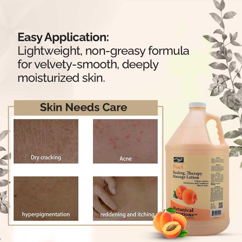 PRO NAIL Healing Therapy Massage Lotion - Nourishes &amp; Moisturizes Skin, Perfect for Pedicure, Manicure &amp; Body Care