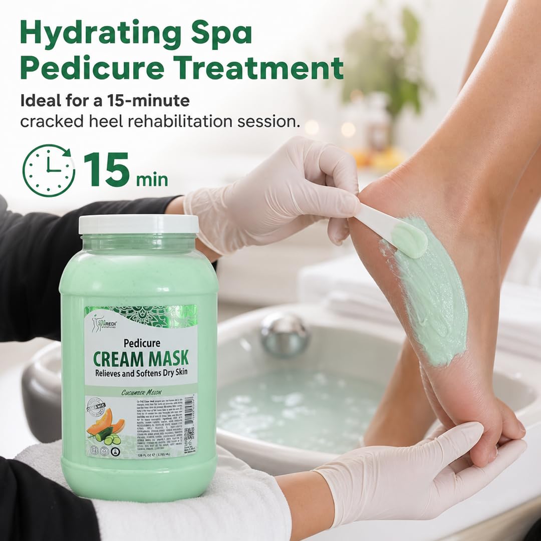 SPA REDI Body &amp; Foot Cream Mask - Hydrating &amp; Refreshing for Tired Skin