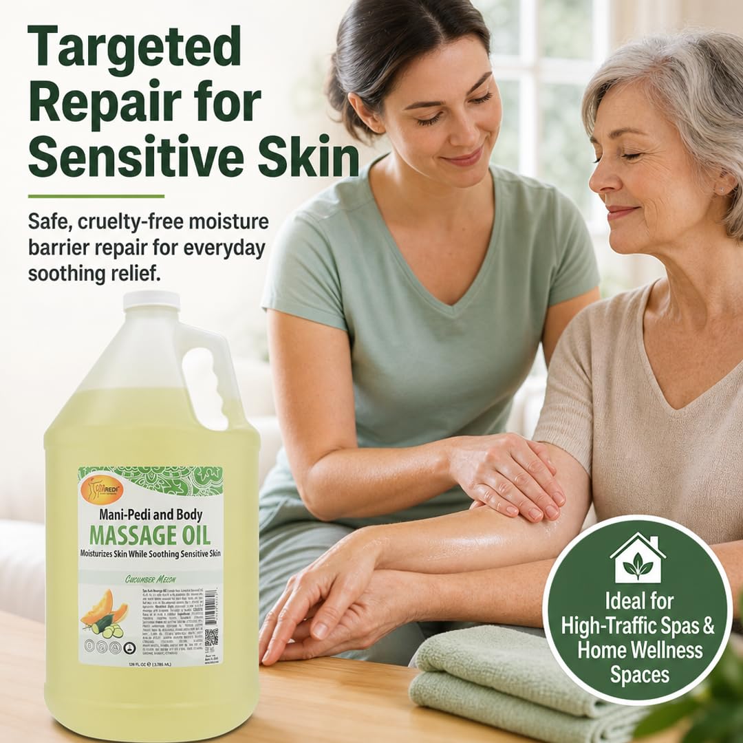 SPA REDI Massage Oil - Soothing Relief for Sore Muscles &amp; Hydrated Skin