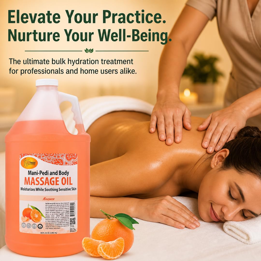 SPA REDI Massage Oil - Soothing Relief for Sore Muscles &amp; Hydrated Skin