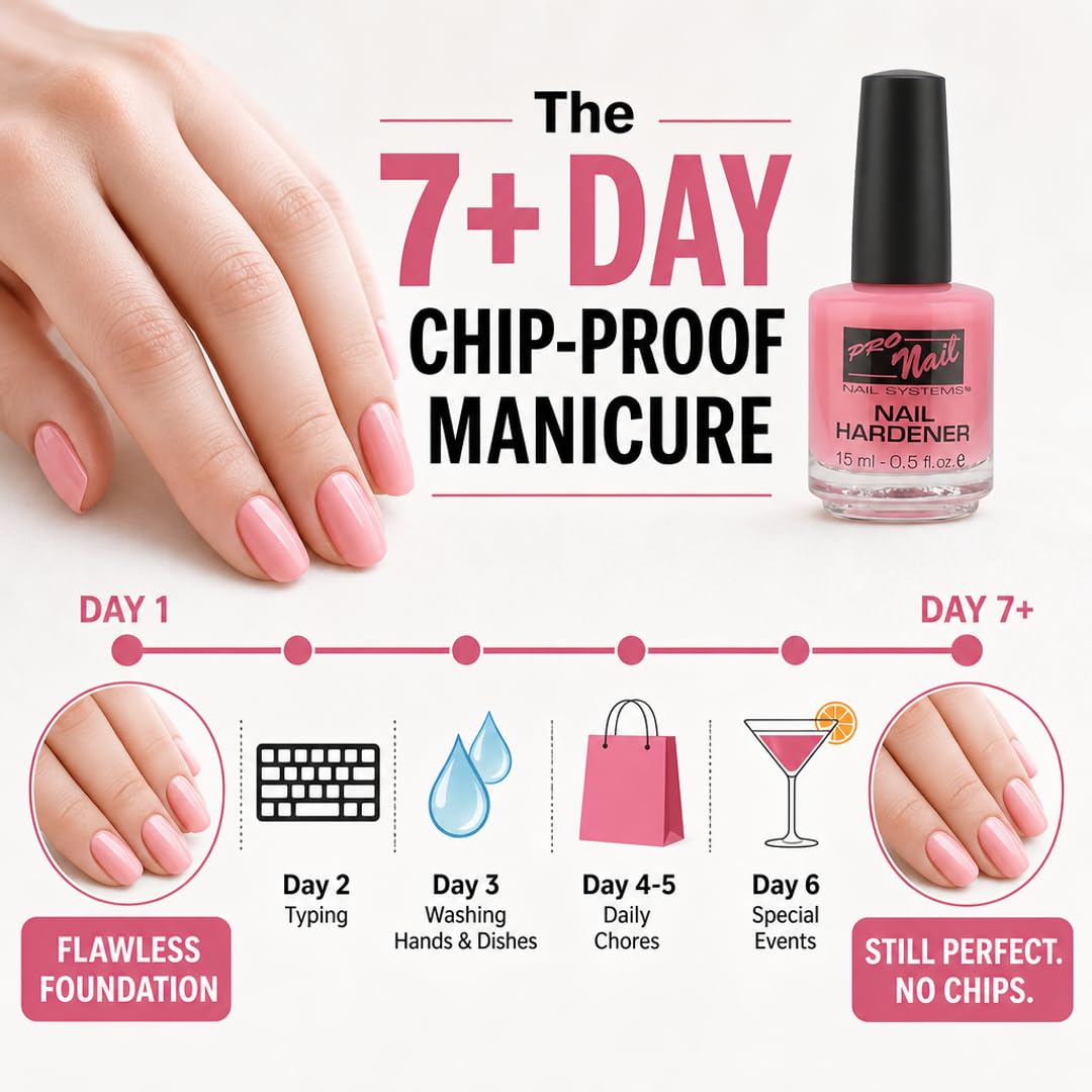 PRO NAIL Nail Hardener - Strengthens &amp; Protects Nails