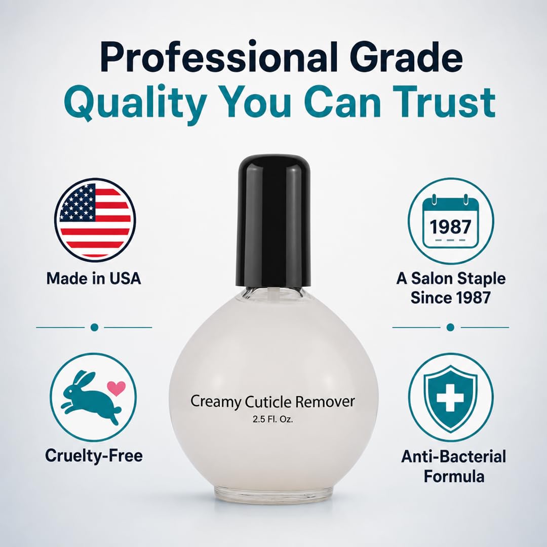 PRO NAIL Cuticle Remover Cream - Softens &amp; Moisturizes Cuticles for Easy Removal