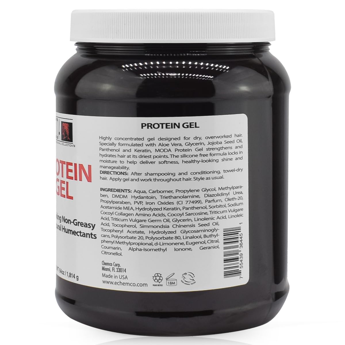 MODA Protein Conditioning Hair Gel 64 oz with Glycerin &amp; Keratin