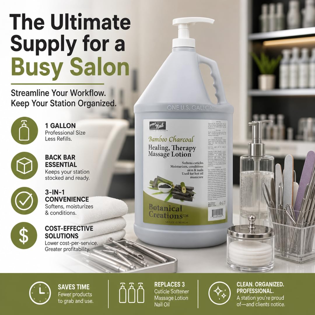 PRO NAIL Healing Therapy Massage Lotion - Nourishes &amp; Moisturizes Skin, Perfect for Pedicure, Manicure &amp; Body Care