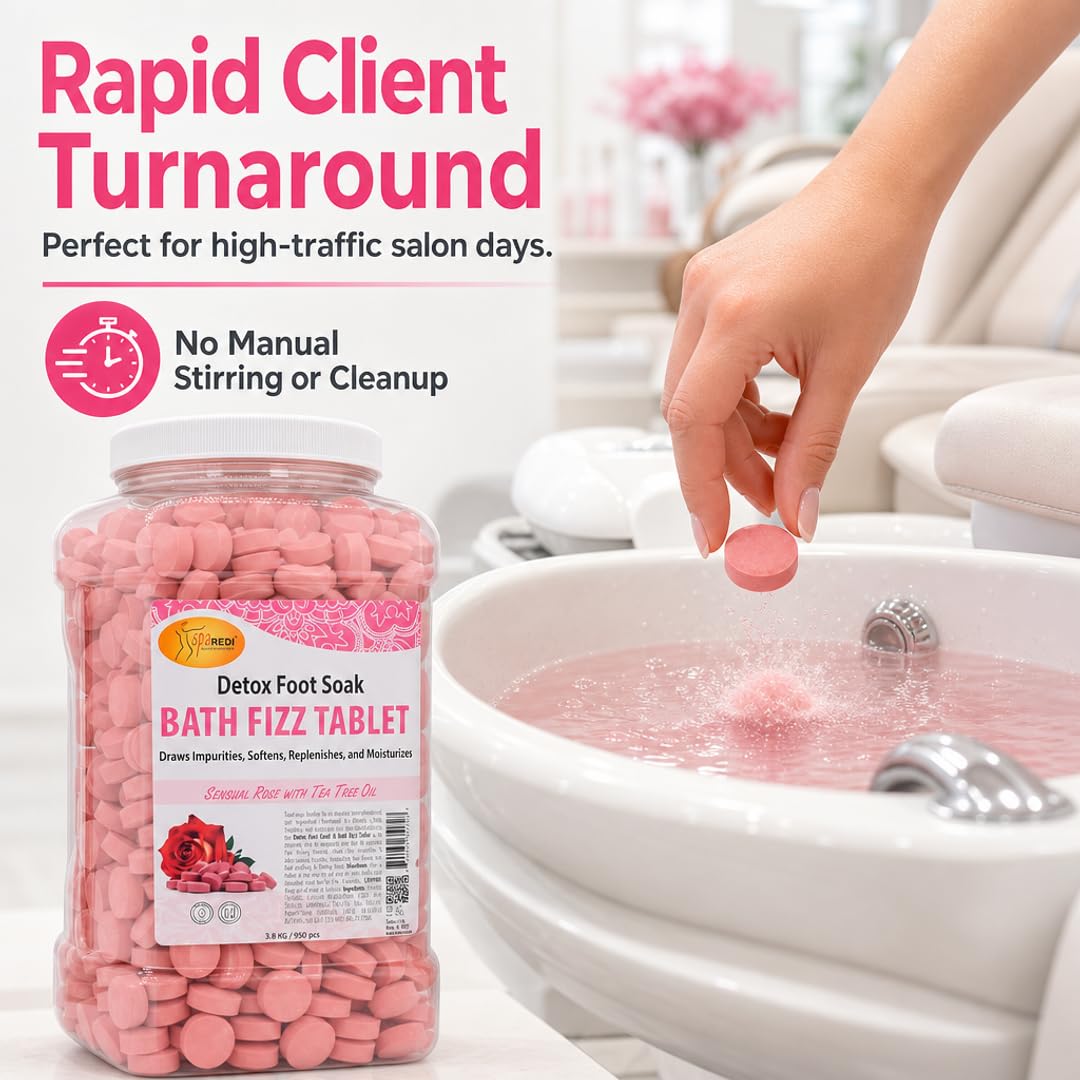 SPA REDI Bath Fizz Tablets - Relaxing Aromatherapy in Various Scents