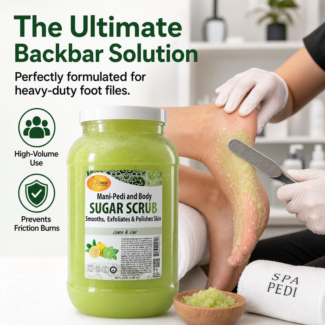 SPA REDI Sugar Body Scrub - Exfoliating &amp; Moisturizing for Smooth, Fresh Skin