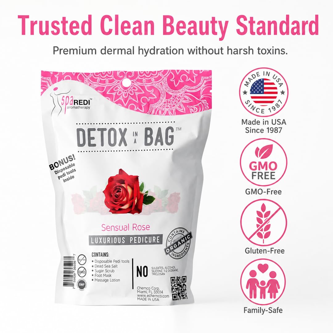 SPA REDI Luxurious Gel Pedicure Kit - Indulge in Spa Experience - Multiple Scents Available