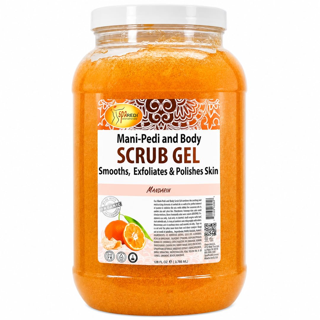 SPA REDI Exfoliating Scrub Pumice Gel - Hydrating Body Exfoliator with Hyaluronic Acid - Refresh & Revitalize