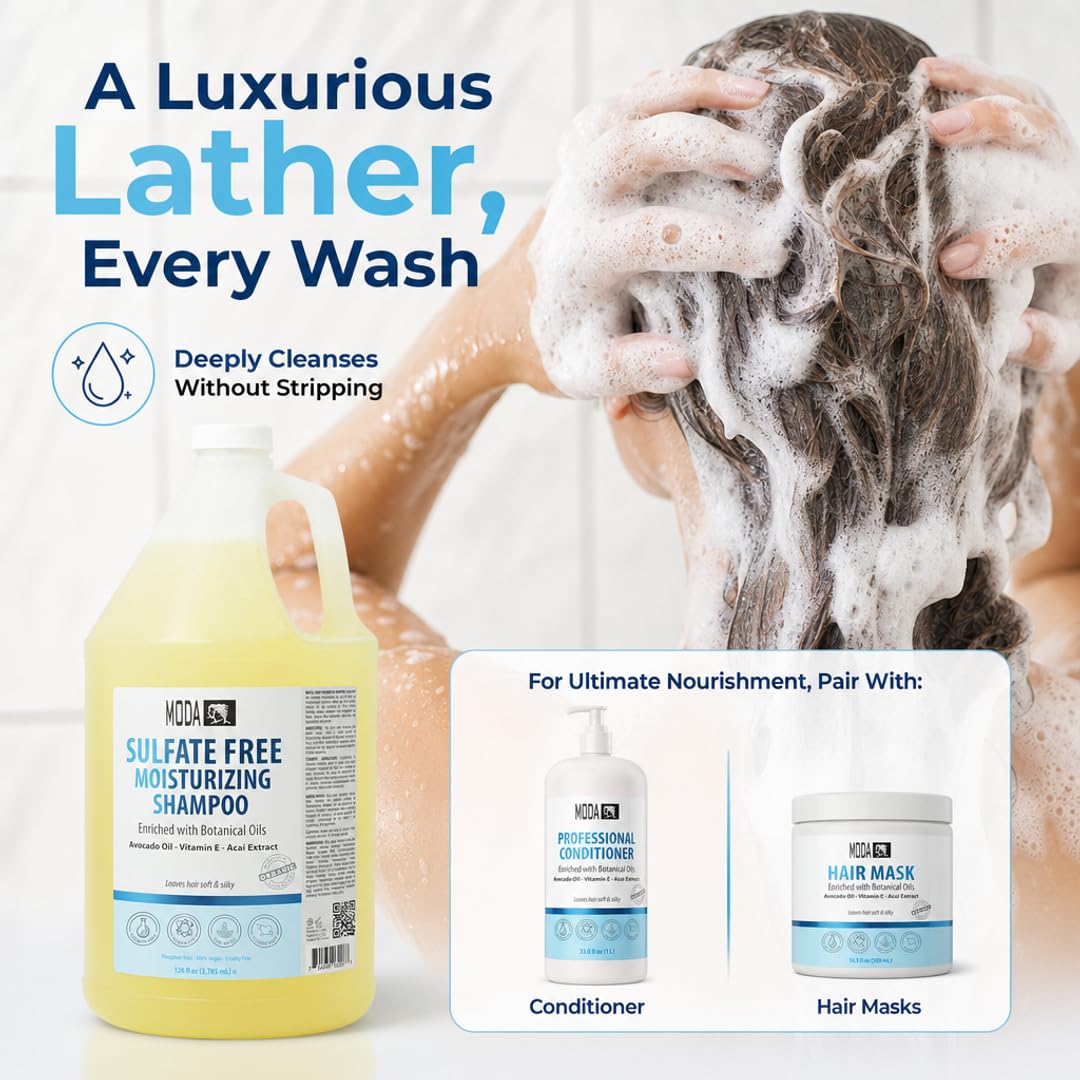 MODA Sulfate-Free Moisturizing Shampoo