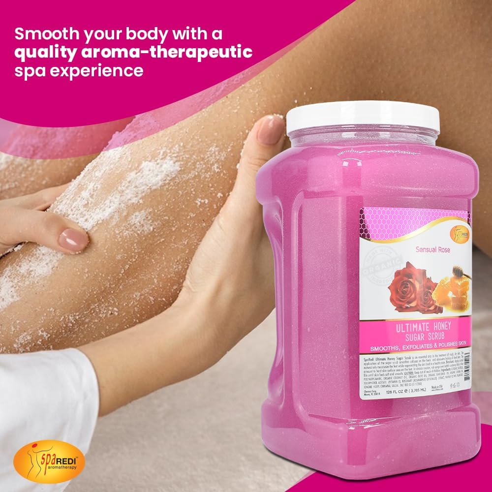 SPA REDI Sugar Body Scrub - Lavender &amp; Wildflower, Exfoliating &amp; Hydrating for Smooth, Glowing Skin - Beauty Market Online