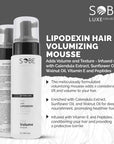 SOBE LUXE - Hair Volumizing Mousse, 8 Oz - Adds Volume & Texture, Infused with Vitamin E & Peptides