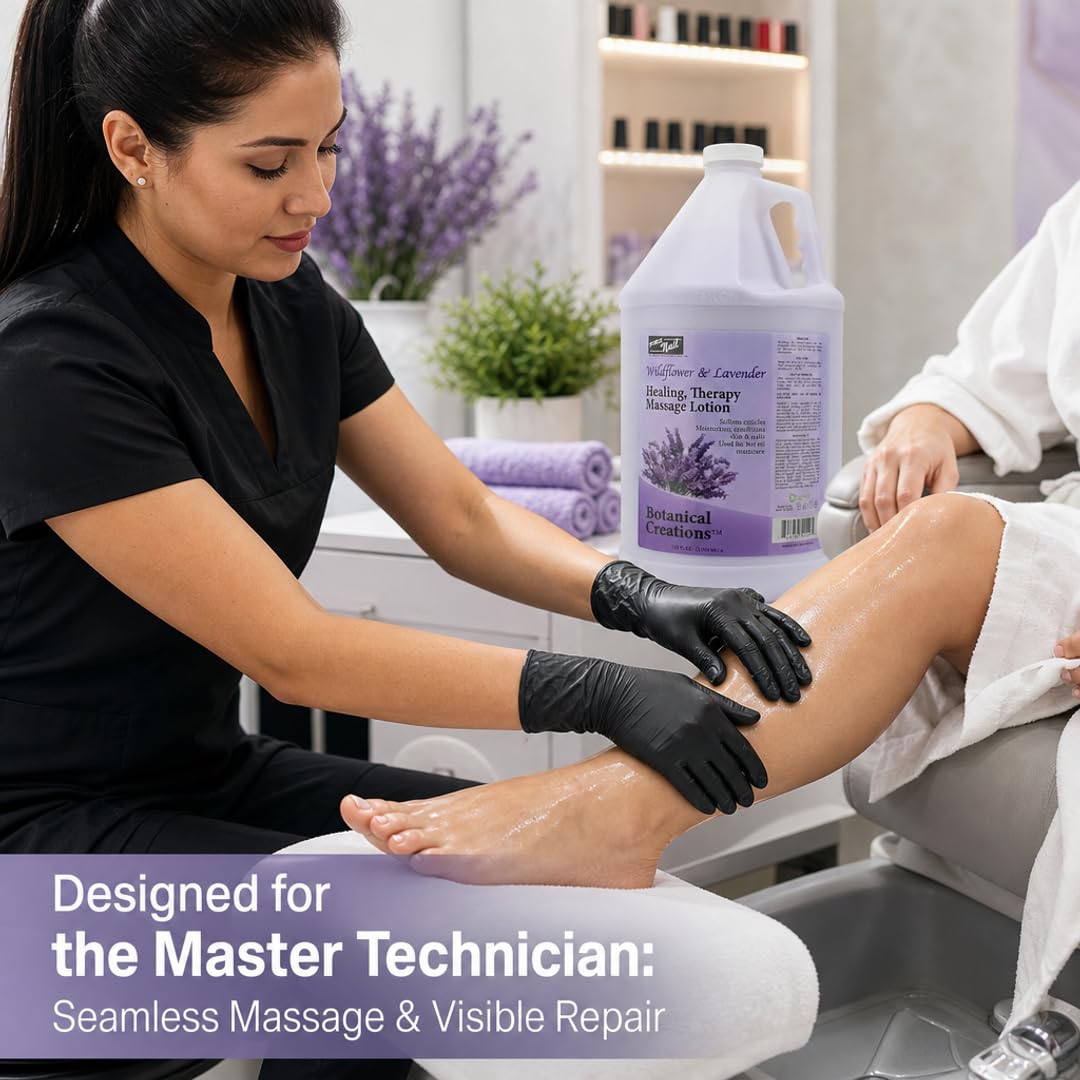 PRO NAIL Healing Therapy Massage Lotion - Nourishes &amp; Moisturizes Skin, Perfect for Pedicure, Manicure &amp; Body Care