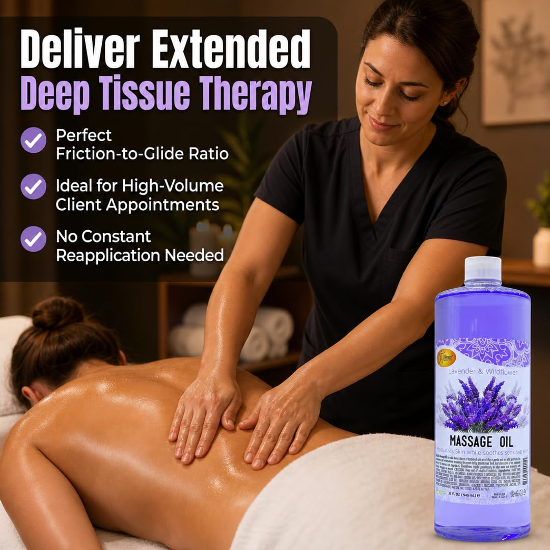 SPA REDI Massage Oil - Soothing Relief for Sore Muscles &amp; Hydrated Skin