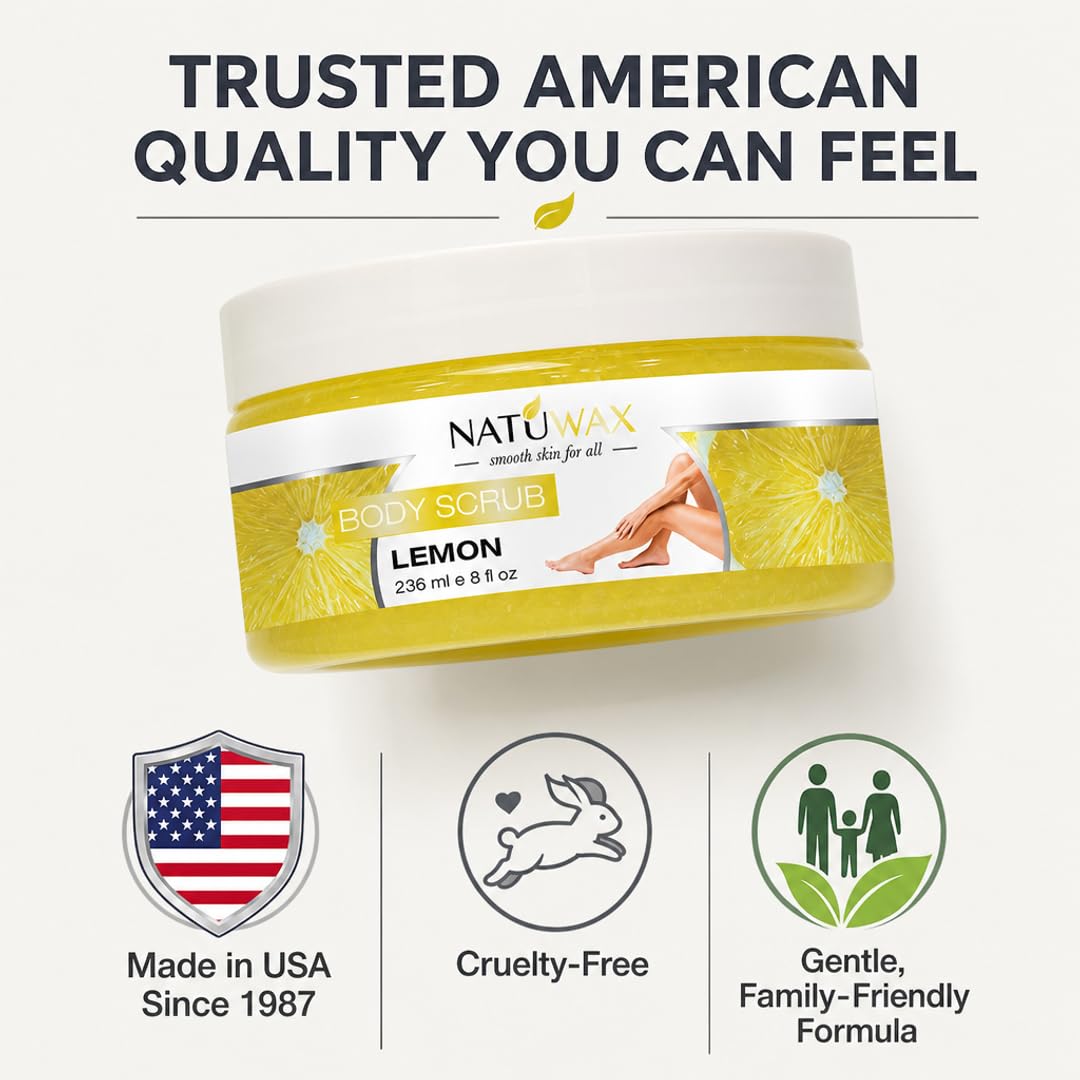 Natuwax Body Scrub - Exfoliate &amp; Refresh Your Skin for a Smooth Finish