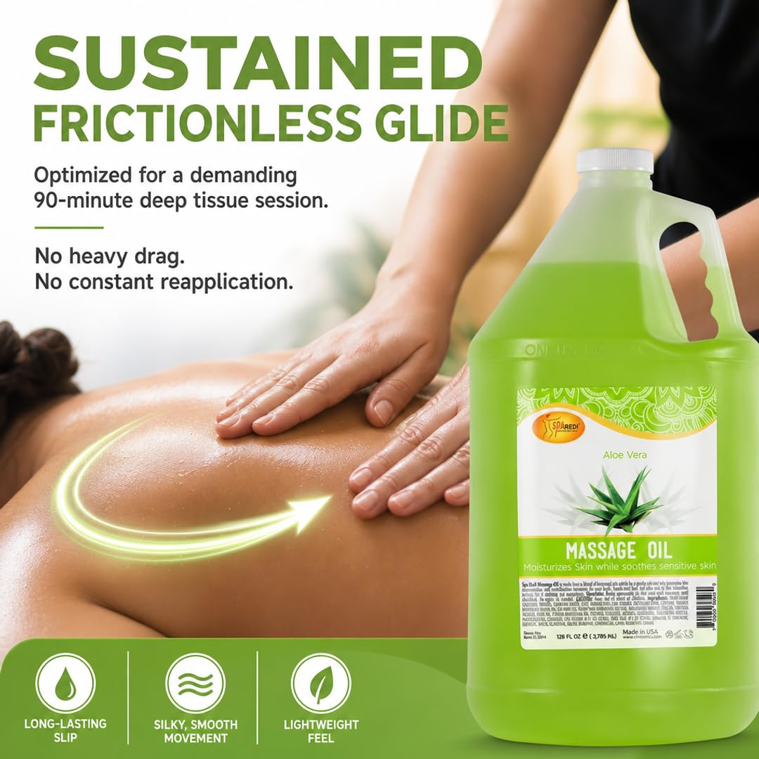 SPA REDI Aloe Vera Massage Oil 128 oz