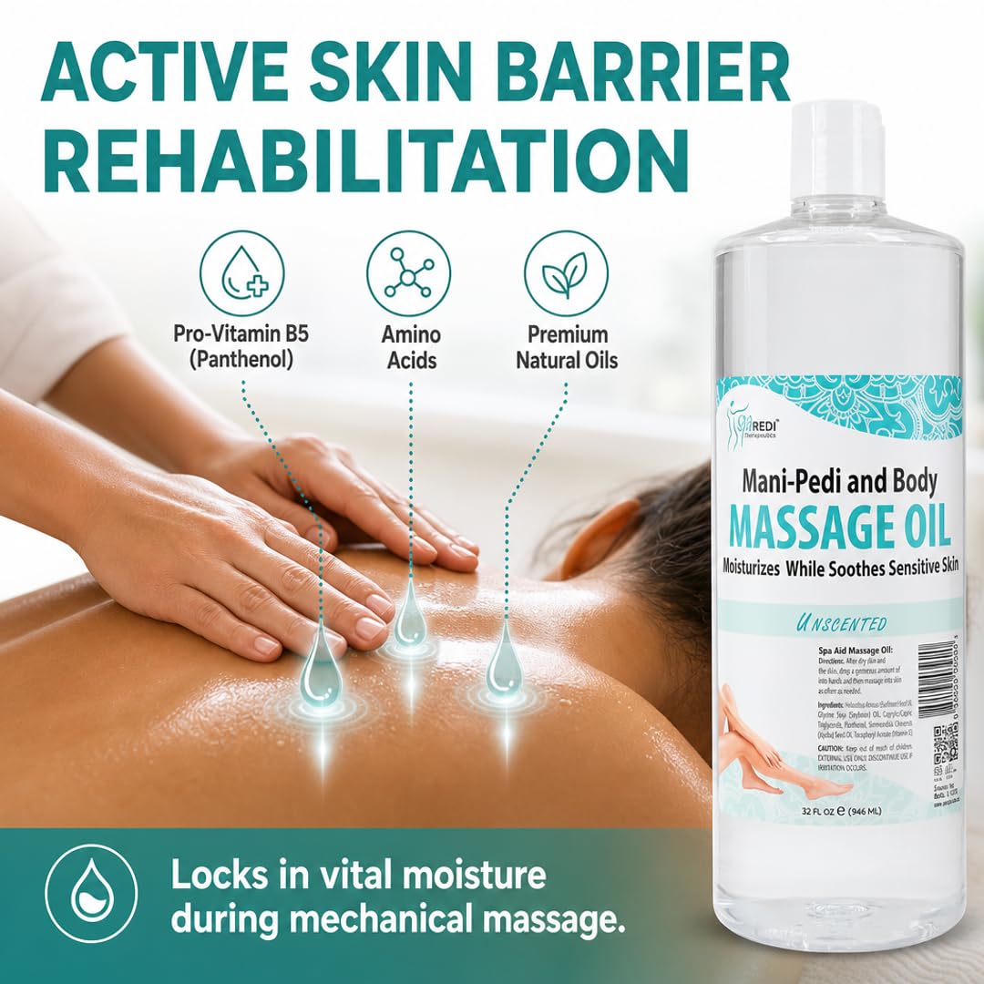 SPA REDI Massage Oil - Soothing Relief for Sore Muscles &amp; Hydrated Skin - Beauty Market Online