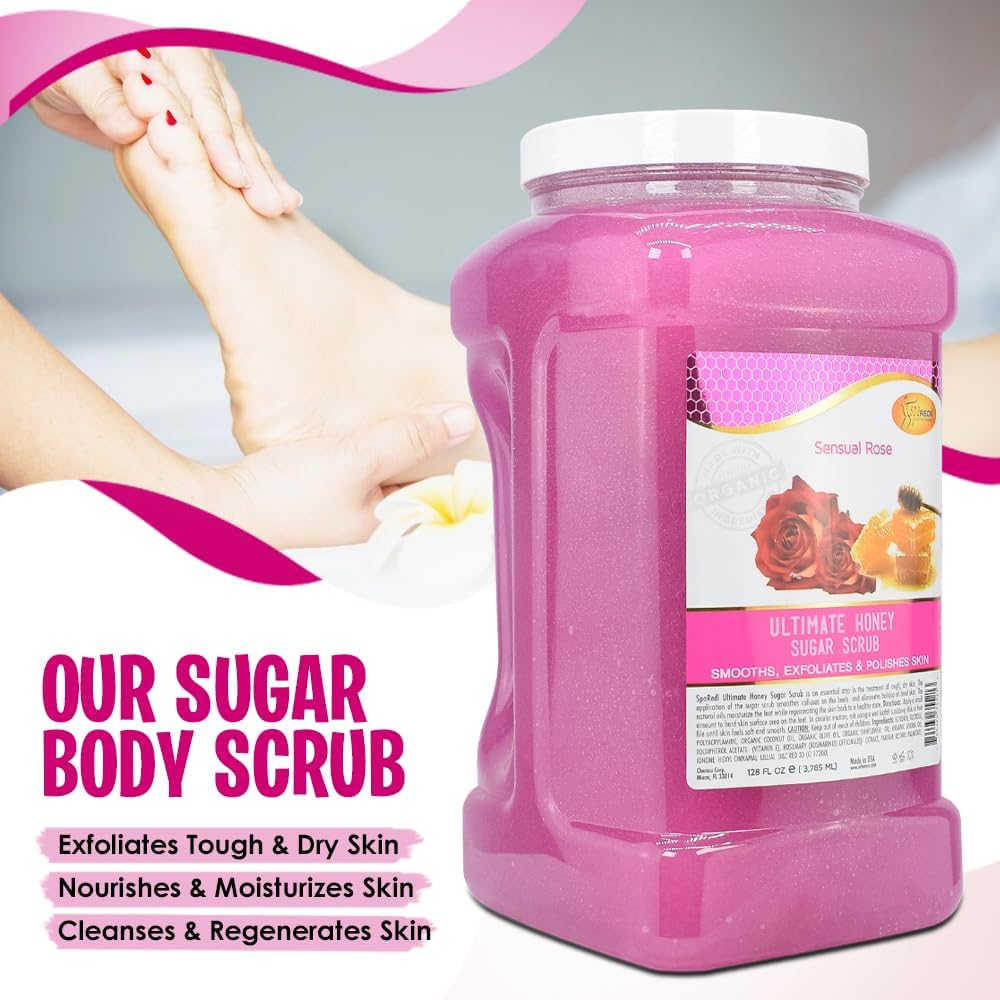 SPA REDI Sugar Body Scrub - Lavender &amp; Wildflower, Exfoliating &amp; Hydrating for Smooth, Glowing Skin - Beauty Market Online