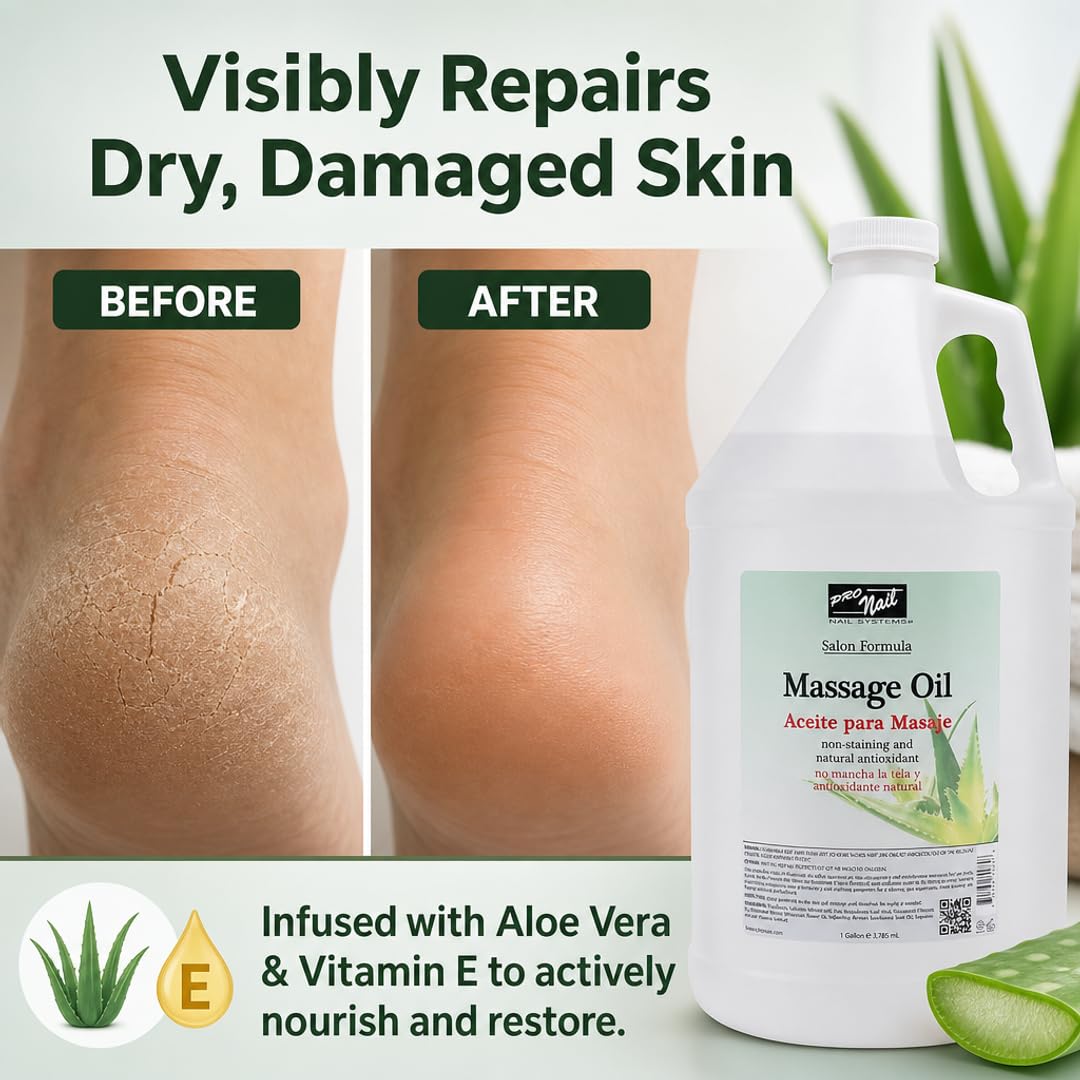 PRO NAIL Massage Oil - Soothes Sore Muscles &amp; Repairs Dry Skin