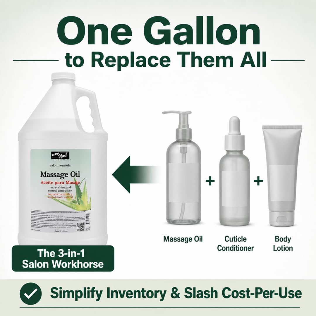 PRO NAIL Massage Oil - Soothes Sore Muscles &amp; Repairs Dry Skin