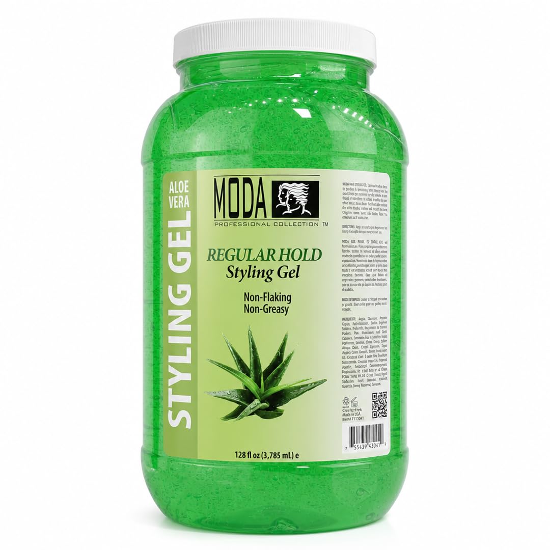 MODA Regular Hold Styling Gel – Nourishes &amp; Repairs with Glycerin, Keratin, Panthenol, Collagen &amp; Vitamin E – Long-Lasting Flexible Hold for All Hair Types - Beauty Market Online