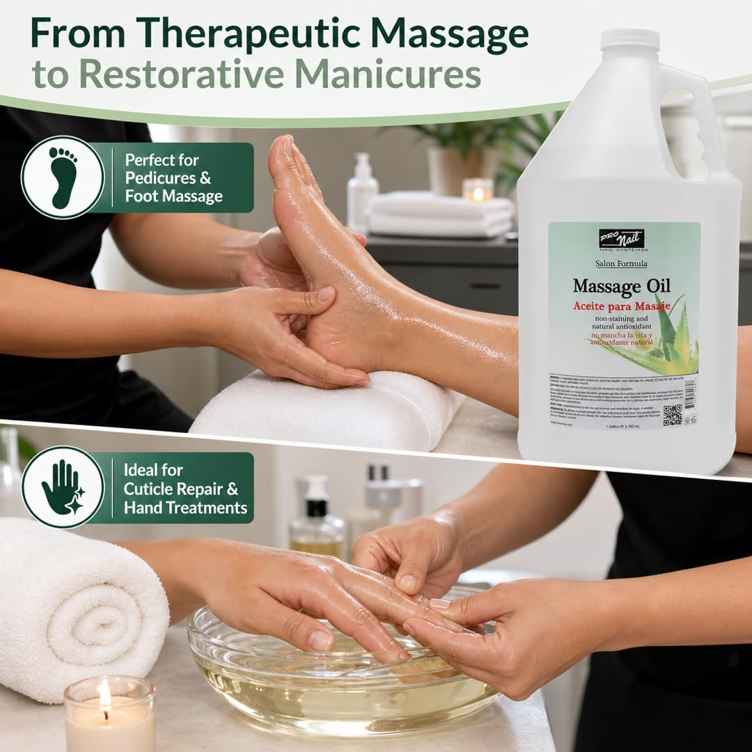 PRO NAIL Massage Oil - Soothes Sore Muscles &amp; Repairs Dry Skin