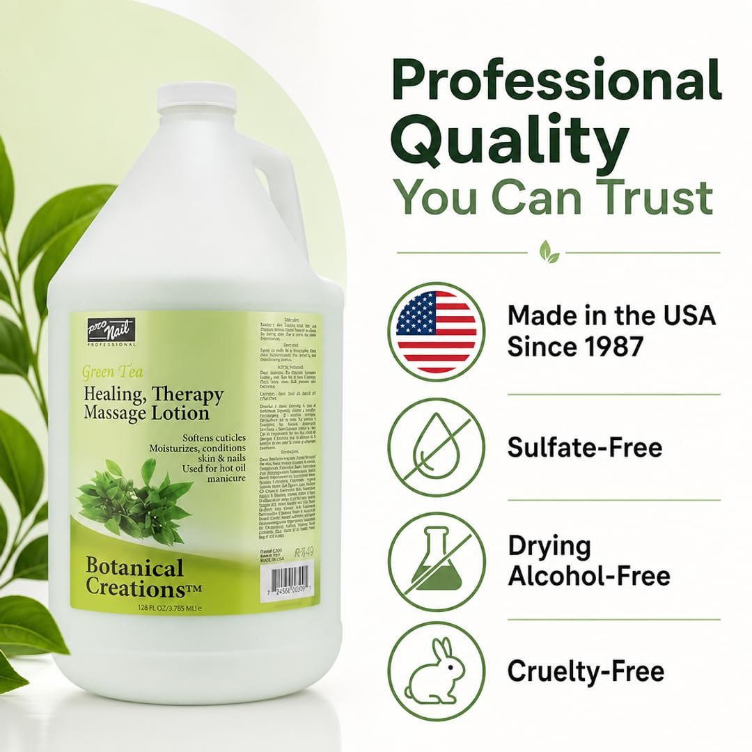 PRO NAIL Healing Therapy Massage Lotion - Nourishes &amp; Moisturizes Skin, Perfect for Pedicure, Manicure &amp; Body Care