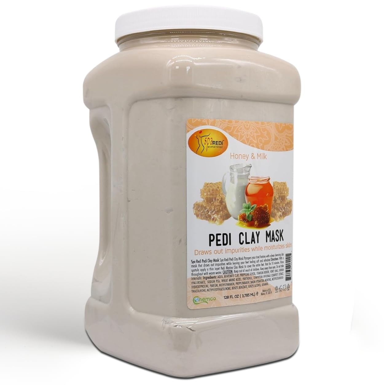 SPA REDI Clay Mask - Detoxifying, Hydrating &amp; Pore Purifying for Body and Pedicure - Beauty Market Online