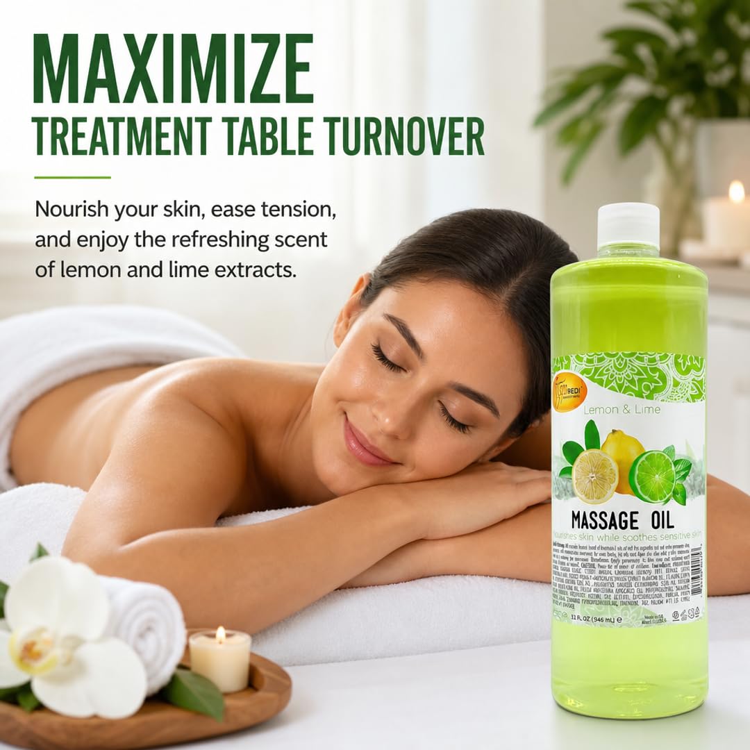 SPA REDI Massage Oil - Soothing Relief for Sore Muscles &amp; Hydrated Skin