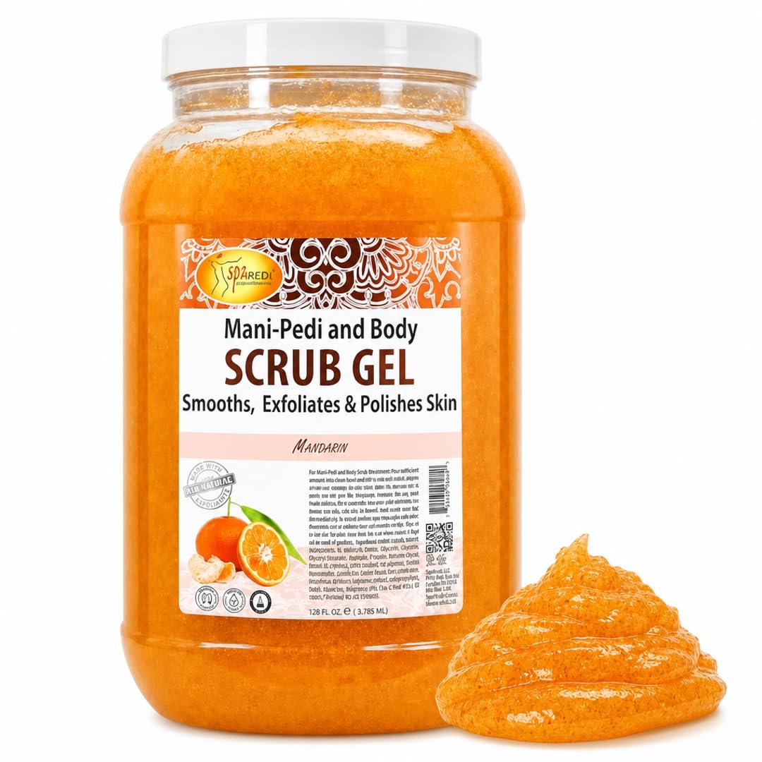 SPA REDI Exfoliating Scrub Pumice Gel - Hydrating Body Exfoliator with Hyaluronic Acid - Refresh & Revitalize