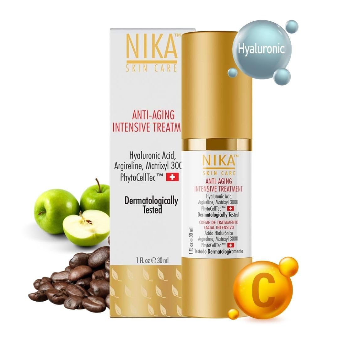 NIKA SKIN CARE - Anti Aging Intensive Treatment - Face Moisturizer - Plump and Moisturize with Collagen