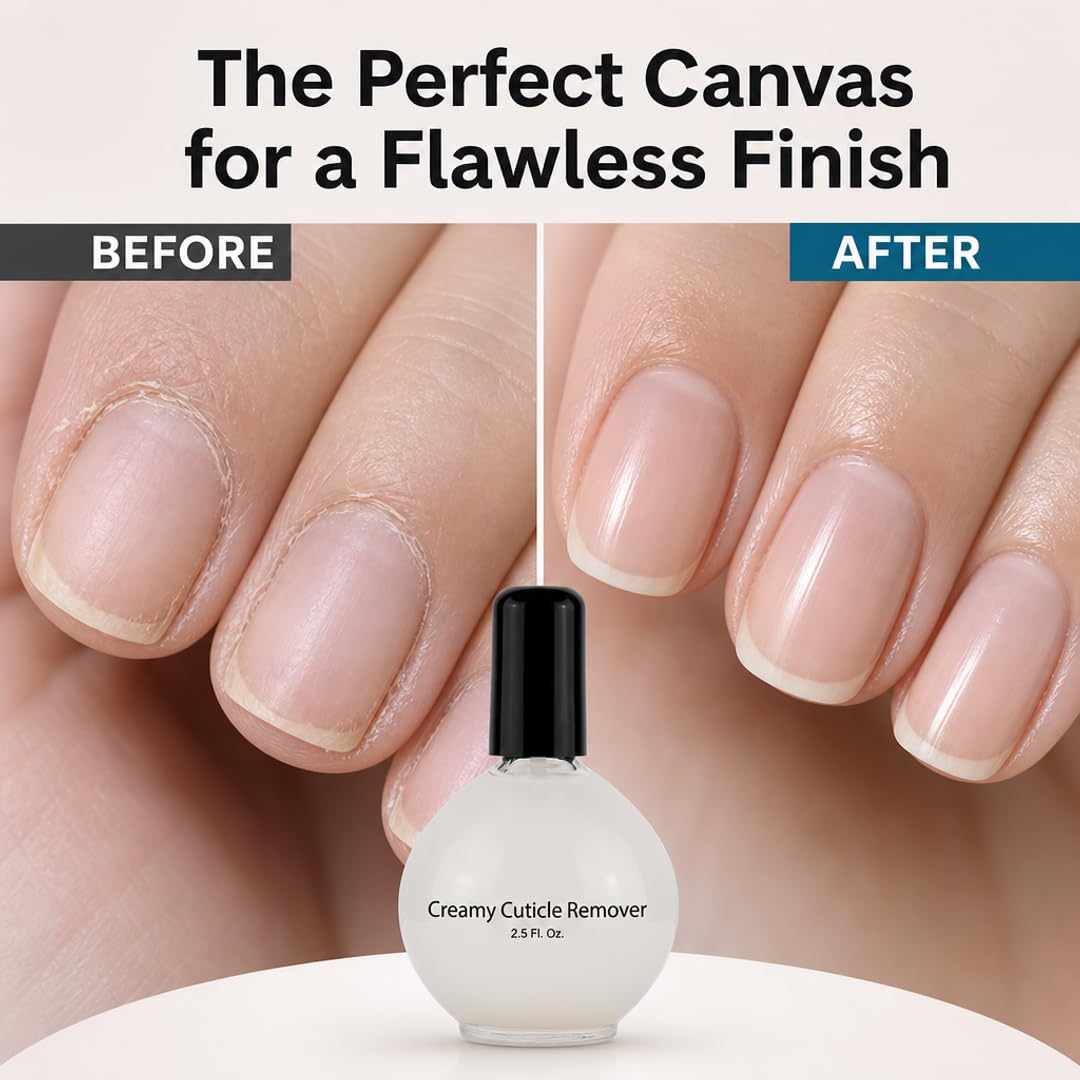 PRO NAIL Cuticle Remover Cream - Softens &amp; Moisturizes Cuticles for Easy Removal