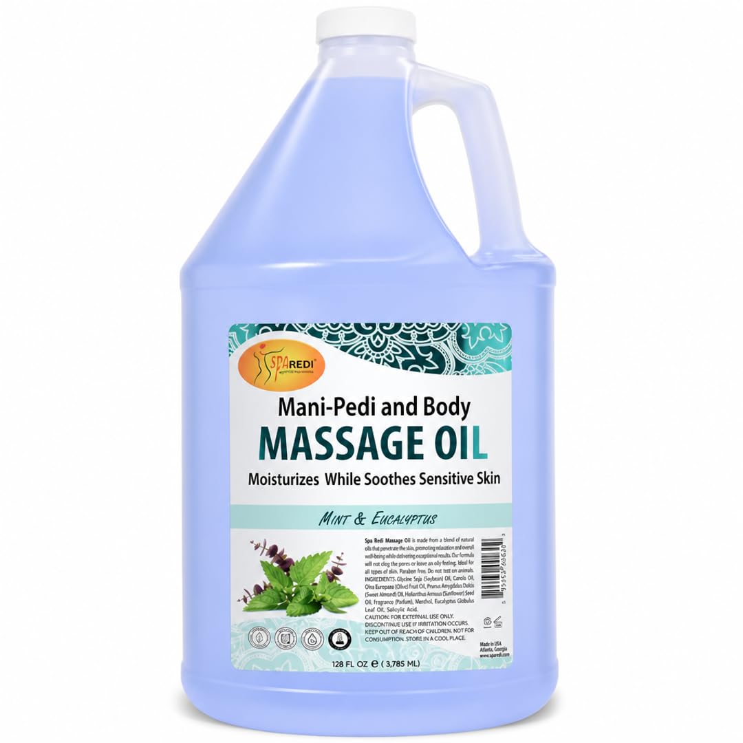 SPA REDI Massage Oil - Soothing Relief for Sore Muscles & Hydrated Skin