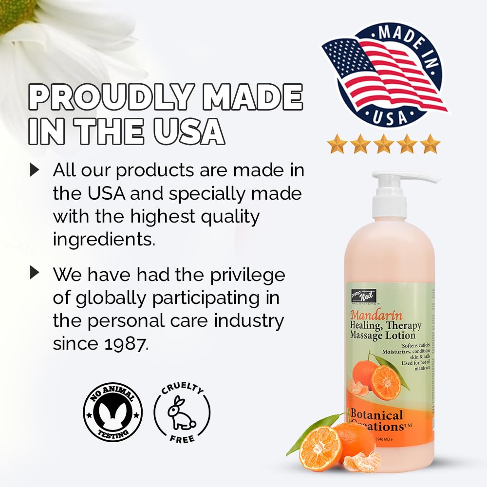 PRO NAIL Healing Therapy Massage Lotion – Moisturizing Lotion for Pedicure, Manicure &amp; Massage