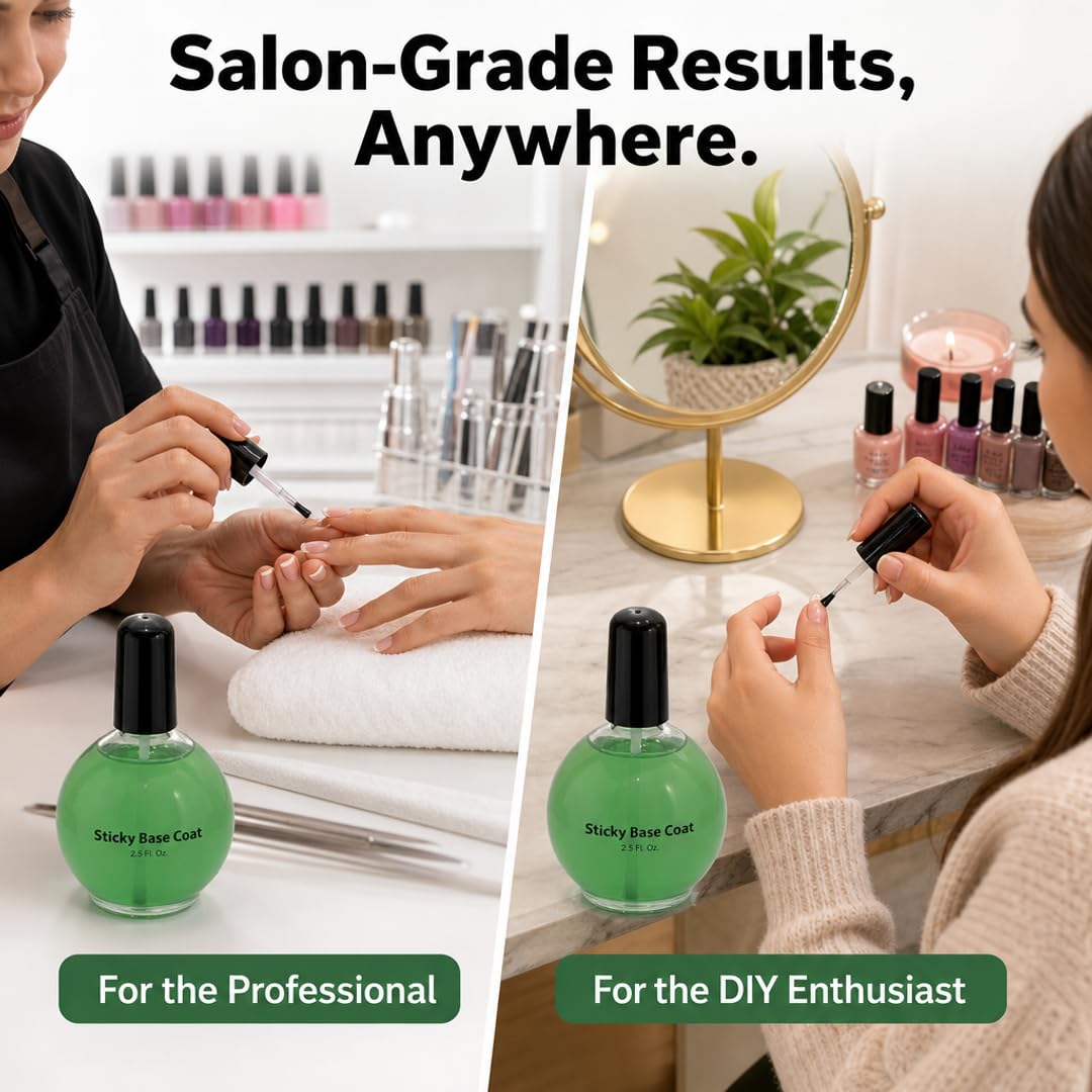 PRO NAIL Sticky Base Coat - Enhances Adhesion for Long-Lasting Nail Polish