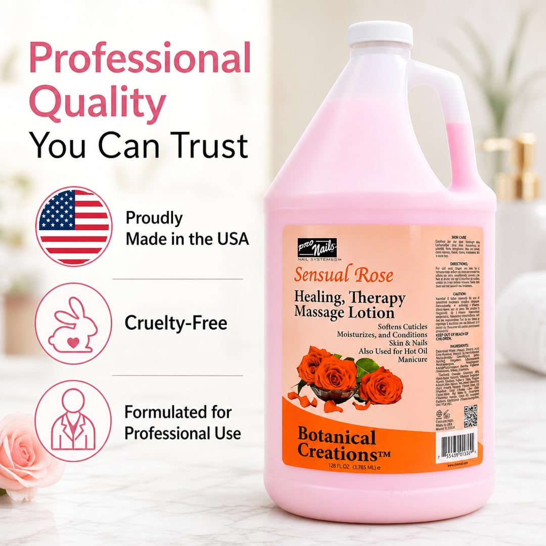 PRO NAIL Healing Therapy Massage Lotion - Nourishes &amp; Moisturizes Skin, Perfect for Pedicure, Manicure &amp; Body Care