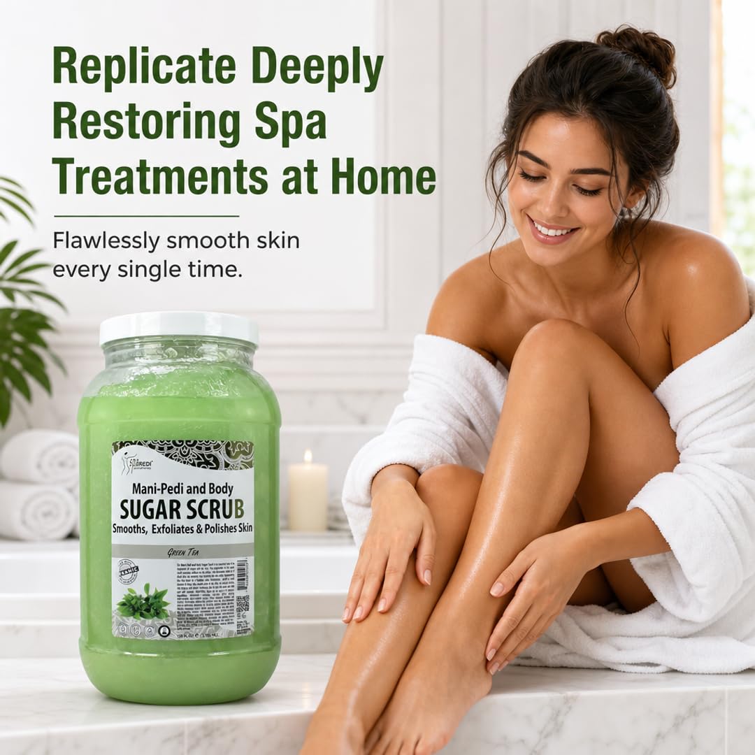 SPA REDI Sugar Body Scrub - Exfoliating &amp; Moisturizing for Smooth, Fresh Skin