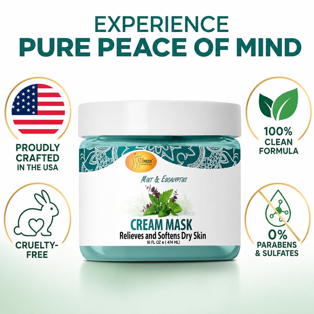 SPA REDI Body &amp; Foot Cream Mask - Hydrating &amp; Refreshing for Tired Skin