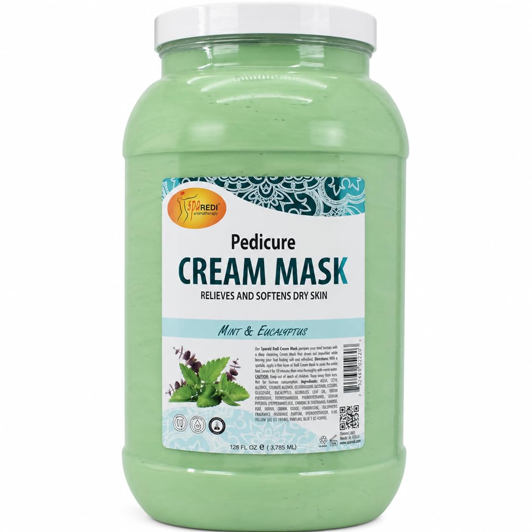 SPA REDI Cream Mask - Mint & Eucalyptus - Refreshing Hydration for Skin - 1 GAL