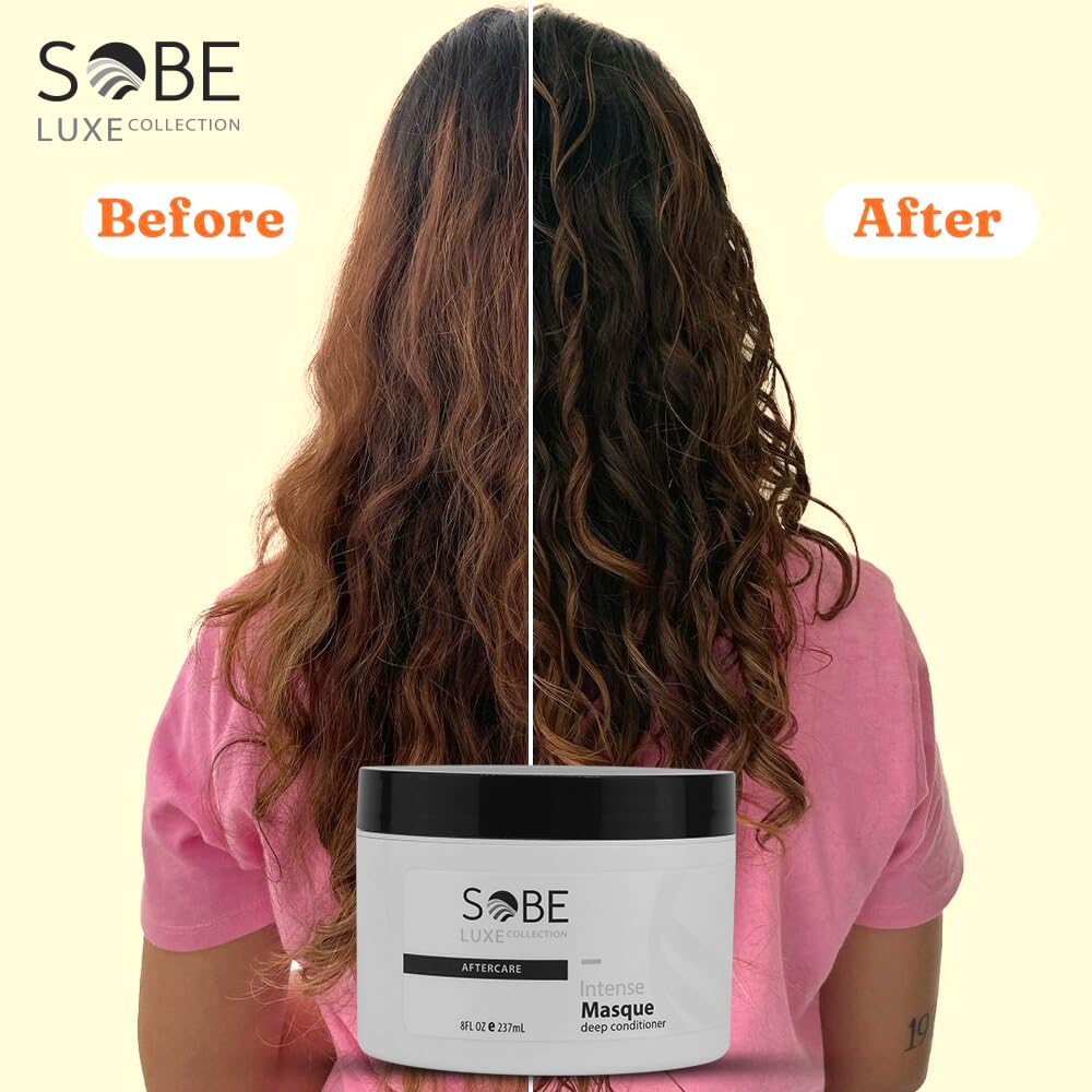 SOBE LUXE - Deep Moisturizing Hair Mask for Dry Damaged Hair, 8 Oz - Repairs &amp; Restores, Frizz-Free