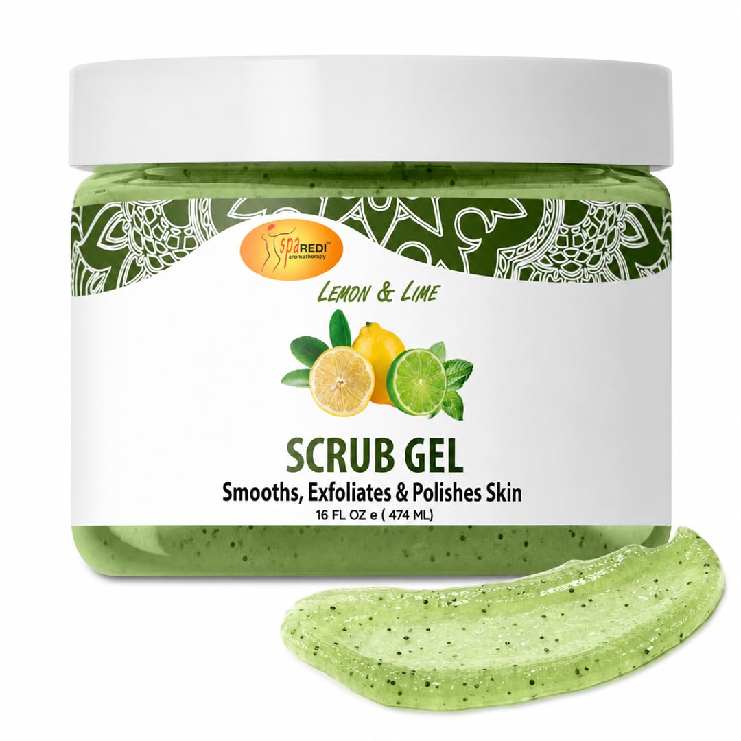 SPA REDI Exfoliating Scrub Pumice Gel - Hydrating Body Exfoliator with Hyaluronic Acid - Refresh & Revitalize