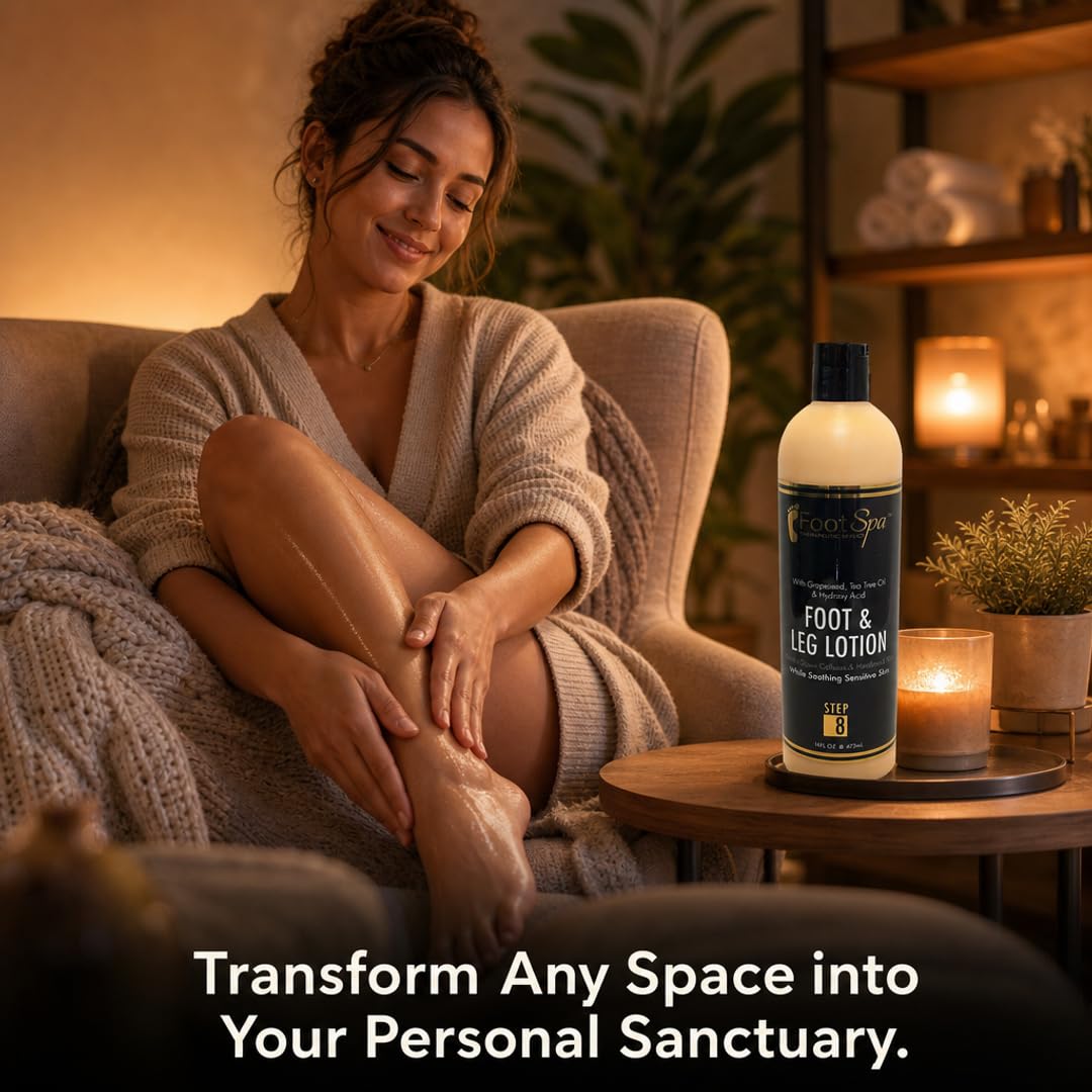 Foot Spa Healing Therapy Massage Lotion – Bulk Refill Gallon – Professional Pedicure &amp; Body Moisturizer with Peppermint &amp; Eucalyptus – Infused with Natural Oils &amp; Vitamins for Deep Hydration - Beauty Market Online