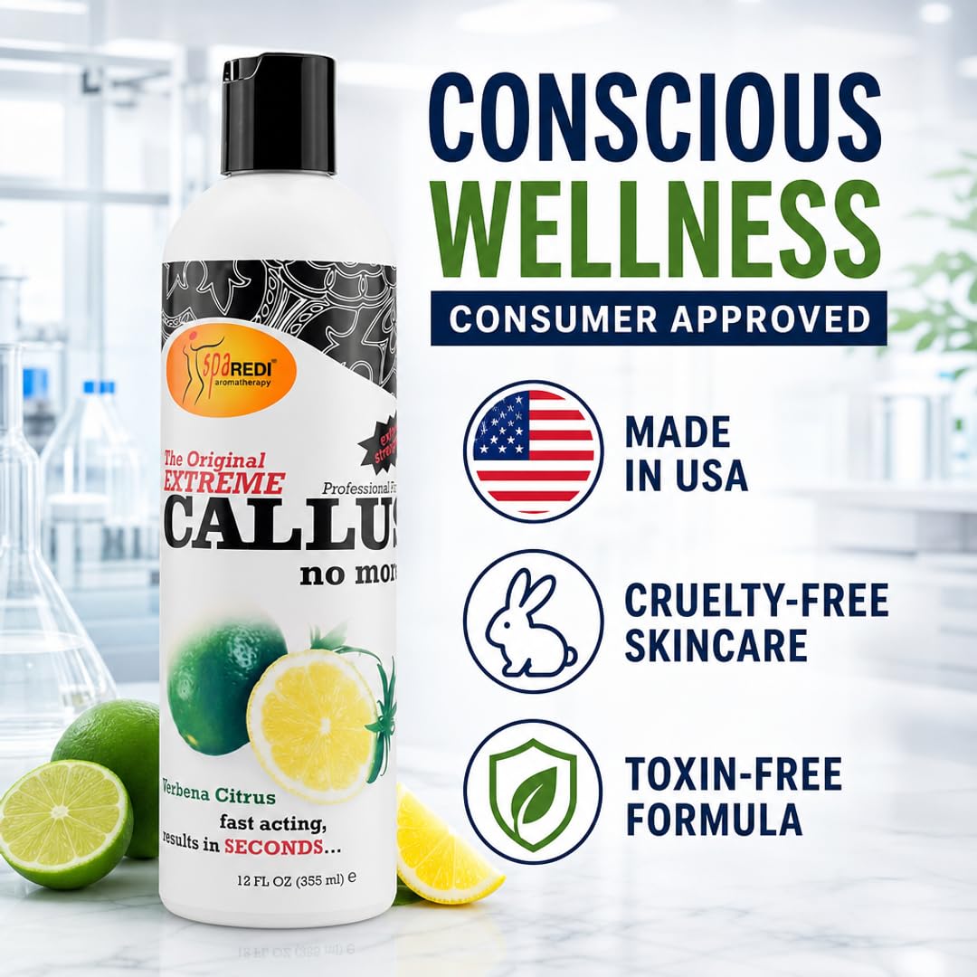 SPA REDI Callus Remover Gel - Quickly Removes Tough Calluses &amp; Smooths Cracked Heels