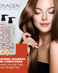 Keragen - Smoothing Shampoo and Conditioner Set with Keratin and Collagen